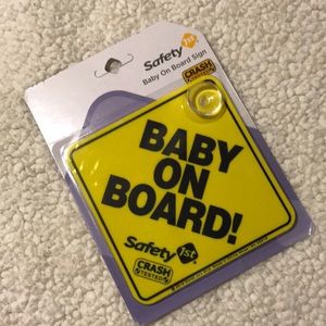 Baby on board sign
